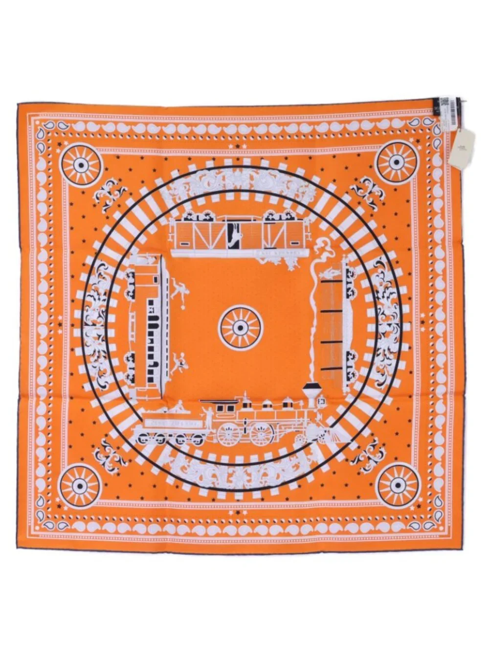 Hermes Bandana Soie All Aboard! Silk Carre 55 Scarf